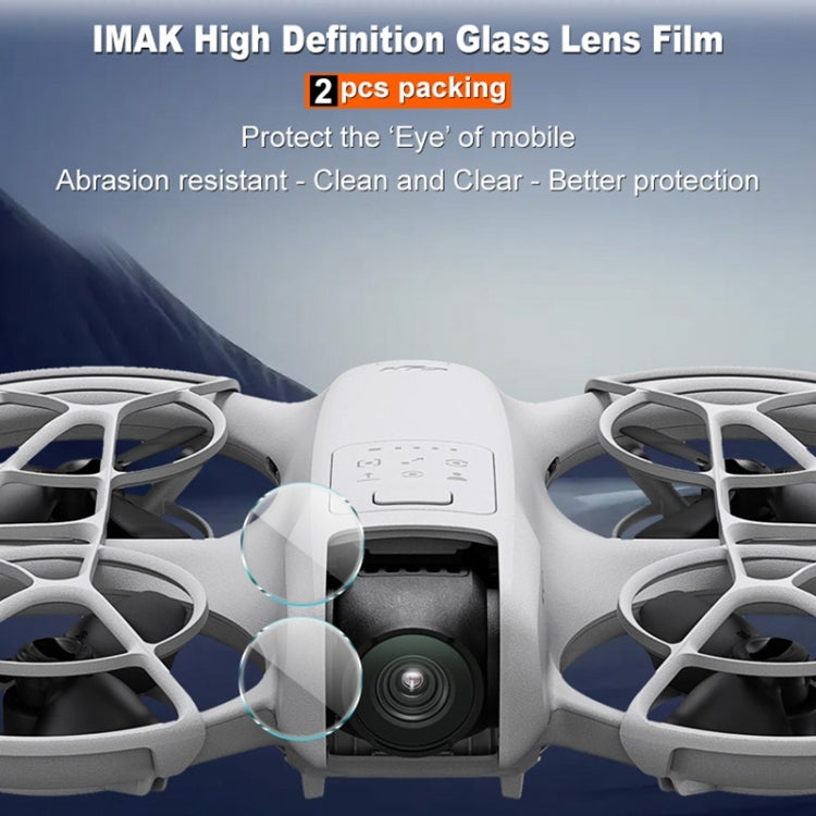 For DJI Neo 2 PCS/Set IMAK HD Glass Rear Camera Lens Film -  by imak | Online Shopping UK | buy2fix