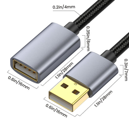 USB2.0 A Male to A Female Extension Data Charging Cable, Length:3m - USB Cable by buy2fix | Online Shopping UK | buy2fix