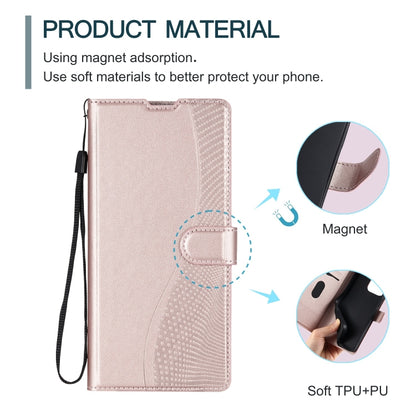 For Redmi K70 Voltage Ultra-thin Dot Leather Phone Case(Rose Gold) - K70 Cases by buy2fix | Online Shopping UK | buy2fix