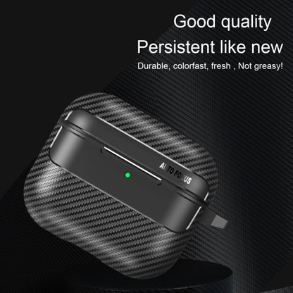 For AirPods 4 Carbon Fiber Texture Bluetooth Earphone Protective Case(Black) - For AirPods 4 by buy2fix | Online Shopping UK | buy2fix