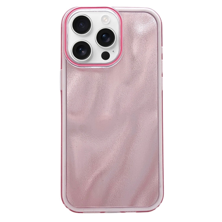 For iPhone 16 Pro Max Quicksand Texture Glitter TPU Hybrid PC Phone Case(Pink) - iPhone 16 Pro Max Cases by buy2fix | Online Shopping UK | buy2fix