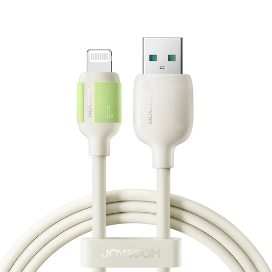 JOYROOM S-A53 Fluorescent Series 3A USB to 8 Pin Fast Charging Data Cable, Length:1.2m(Beige) - Normal Style Cable by JOYROOM | Online Shopping UK | buy2fix