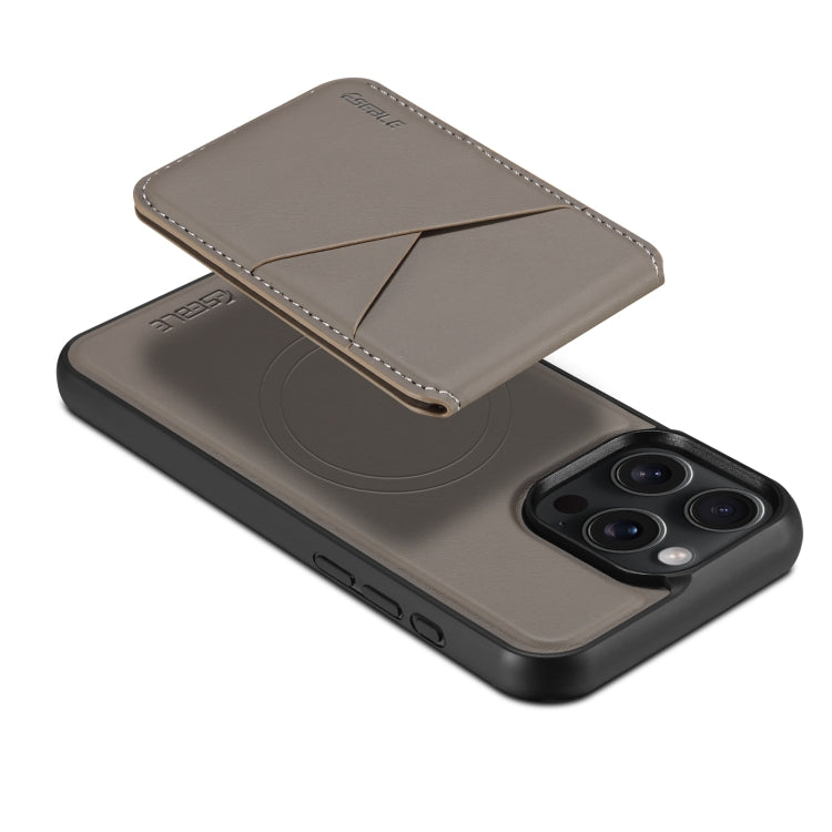 For iPhone 16 Pro Max ESEBLE E3 Plain Texture Card Slots MagSafe RFID Leather Case(Grey) - iPhone 16 Pro Max Cases by ESEBLE | Online Shopping UK | buy2fix