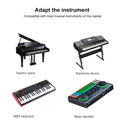 2 in 1 Type-C and USB-A to USB-B MIDI Instruments Printer Cable, Length: 1m, Length:1m(Black) - Multifunctional Cable by buy2fix | Online Shopping UK | buy2fix