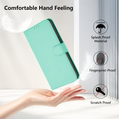 For Sony Xperia 1 VI 2024 Skin Feel Solid Color Leather Phone Case with Lanyard(Mint Green) - Sony Cases by buy2fix | Online Shopping UK | buy2fix