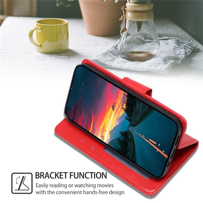 For iPhone 16 Pro Max Crystal Texture Leather Phone Case(Red) - iPhone 16 Pro Max Cases by buy2fix | Online Shopping UK | buy2fix