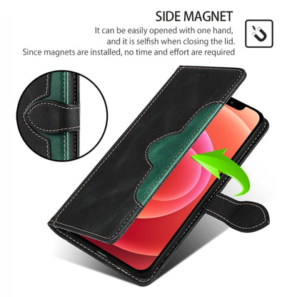 For iPhone 16 Pro Max Skin Feel Magnetic Buckle Leather Phone Case(Black) - iPhone 16 Pro Max Cases by buy2fix | Online Shopping UK | buy2fix