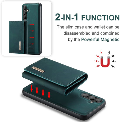 For Samsung Galaxy A16 5G DG.MING M1 Series 3-Fold Multi Card Wallet + Magnetic Phone Case(Green) - Galaxy Phone Cases by DG.MING | Online Shopping UK | buy2fix