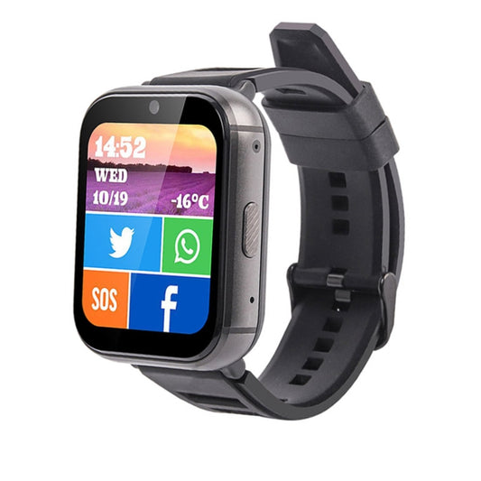 UNIWA DM66 4G Calling Smart Watch, 2GB+16GB, 1.99 inch IPS Screen Android 9.0 Support WiFi GPS(Black) - Android Watch by UNIWA | Online Shopping UK | buy2fix