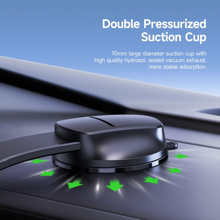 DUZZONA V5 Pro 15W Qi2 Car Magnetic Wireless Charger Phone Holder(Transparent) - Car Wireless Charger by DUZZONA | Online Shopping UK | buy2fix