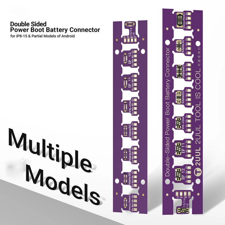 2UUL BT02 Detachable Double Sided Power Boot Battery Connector for iPhone 8 to 15 Pro Max / Android - Test Tools by 2UUL | Online Shopping UK | buy2fix