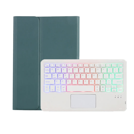 For Xiaomi Pad 7 / 7 Pro 11.2 inch A0N13-AS Ultra-thin Detachable Backlight Bluetooth Keyboard Leather Tablet Case with Touchpad(Dark Green) - Others Keyboard by buy2fix | Online Shopping UK | buy2fix