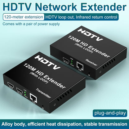 120m HDTV Network Extender(US Plug) - Amplifier by buy2fix | Online Shopping UK | buy2fix