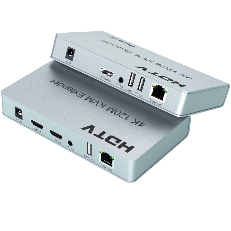 120m HDMI USB KVM 4K Network Extender, Plug:UK Plug - Amplifier by buy2fix | Online Shopping UK | buy2fix