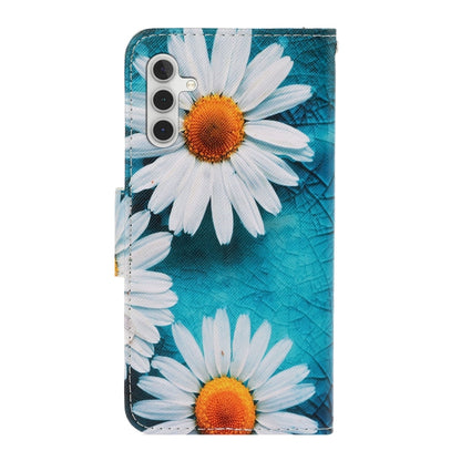 For Samsung Galaxy S25+ 5G Colored Drawing Pattern Leather Phone Case(Daisy) - Galaxy S25+ 5G Cases by buy2fix | Online Shopping UK | buy2fix