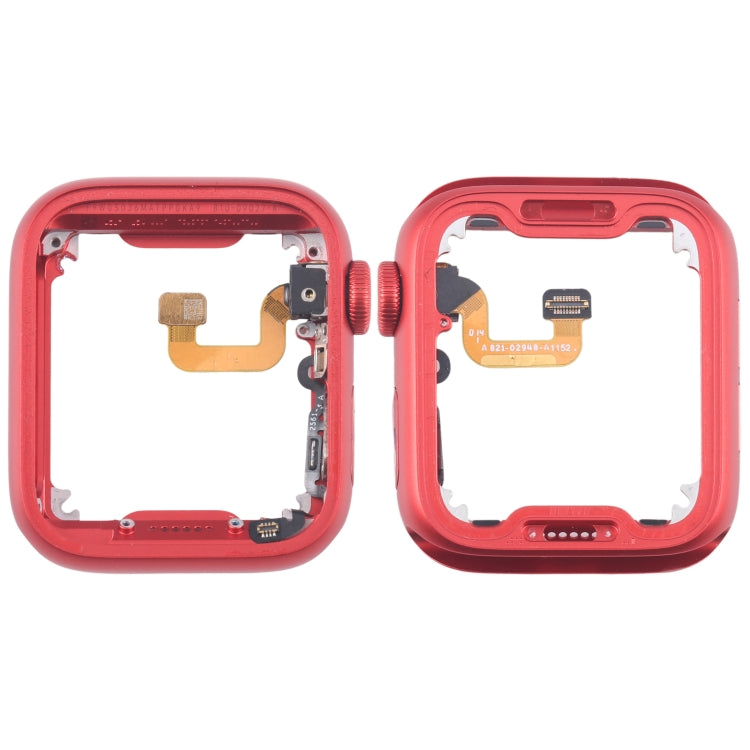 For Apple Watch Series 6 40MM GPS Aluminium Alloy Middle Frame Bezel Plate with Crown Spin Axis Flex Cable(Red) - Middle Frame by buy2fix | Online Shopping UK | buy2fix