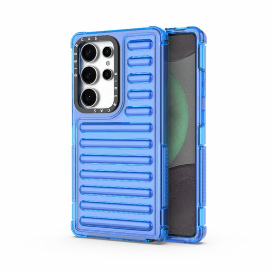 For Samsung Galaxy S25 Ultra 5G High Transparency TPU Hybrid PC Airbag Phone Case(Transparent Blue) - Galaxy S25 Ultra 5G Cases by buy2fix | Online Shopping UK | buy2fix