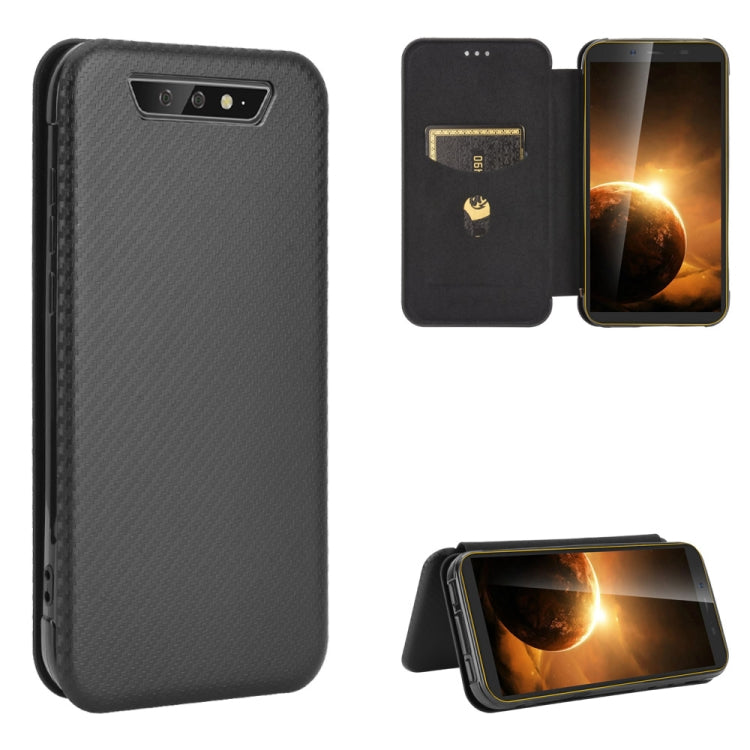 For Blackview BV5500 / BV5500 Pro / BV5500 Plus Carbon Fiber Texture Horizontal Flip TPU + PC + PU Leather Case with Card Slot(Black) - More Brand by buy2fix | Online Shopping UK | buy2fix
