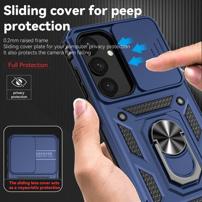 For Samsung Galaxy S25+ 5G Sliding Camshield Holder Phone Case(Blue) - Galaxy S25+ 5G Cases by buy2fix | Online Shopping UK | buy2fix