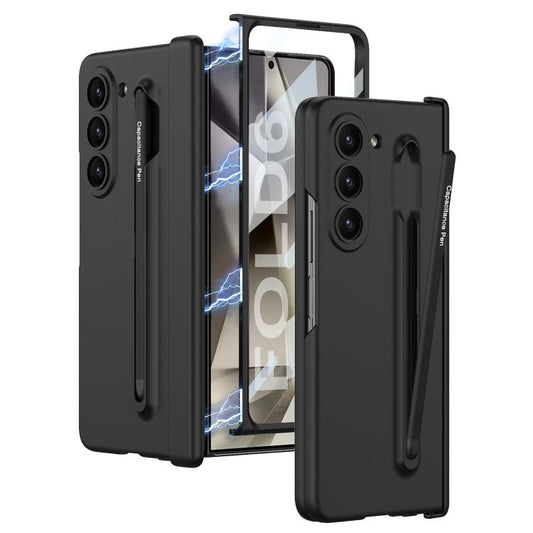 For Samsung Galaxy Z Fold6 GKK Magnetic Integrated Phone Case with Pen Slots, Include Pen(Black) - Galaxy Z Fold6 5G Cases by GKK | Online Shopping UK | buy2fix