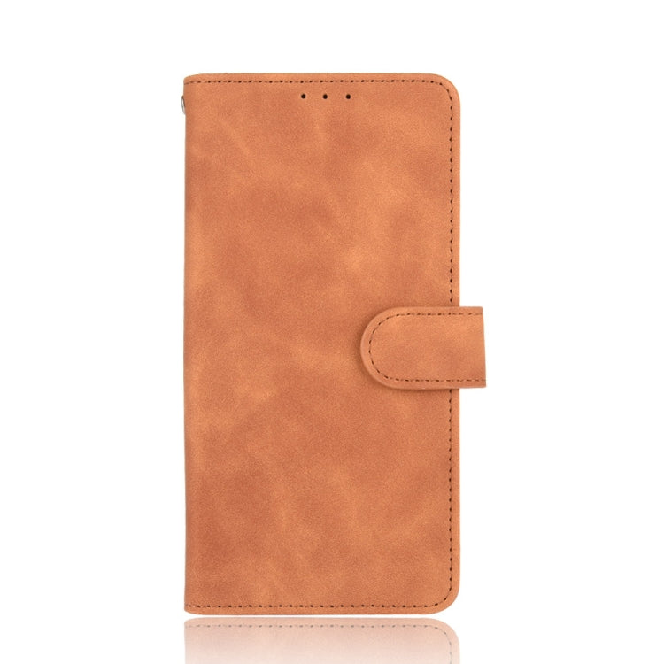 For Blackview A80 Pro Solid Color Skin Feel Magnetic Buckle Horizontal Flip Calf Texture PU Leather Case with Holder & Card Slots & Wallet(Brown) - More Brand by buy2fix | Online Shopping UK | buy2fix