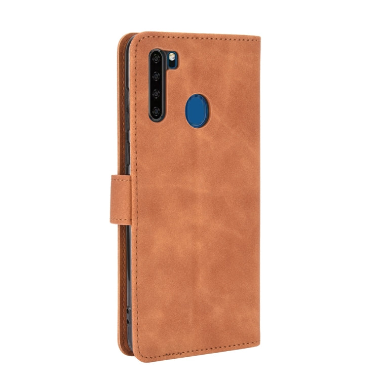 For Blackview A80 Pro Solid Color Skin Feel Magnetic Buckle Horizontal Flip Calf Texture PU Leather Case with Holder & Card Slots & Wallet(Brown) - More Brand by buy2fix | Online Shopping UK | buy2fix