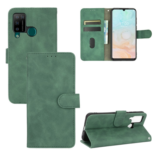 For DOOGEE N20 Pro Solid Color Skin Feel Magnetic Buckle Horizontal Flip Calf Texture PU Leather Case with Holder & Card Slots & Wallet(Green) - More Brand by buy2fix | Online Shopping UK | buy2fix