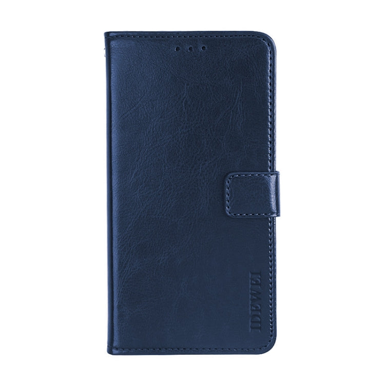 For Blackview BV9900 Pro idewei Crazy Horse Texture Horizontal Flip Leather Case with Holder & Card Slots & Wallet(Dark Blue) - More Brand by idewei | Online Shopping UK | buy2fix