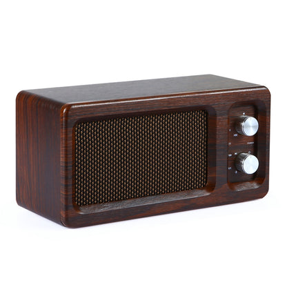 D60 Subwoofer Wooden Bluetooth 4.2 Speaker, Support TF Card & 3.5mm AUX & U Disk Play(Walnut) - Desktop Speaker by buy2fix | Online Shopping UK | buy2fix