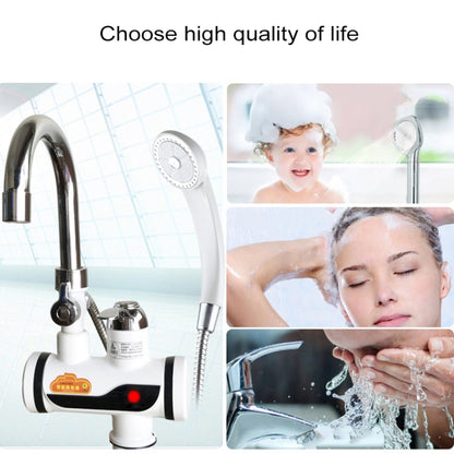 3s Fast Heat Electrothermal Rotatable Faucet Water Tap with Indicator Light, 220V, Size: S - Shower Head by buy2fix | Online Shopping UK | buy2fix