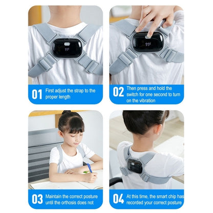 Smart Posture Corrector Adult Child Intelligent Posture Reminder Posture Trainer(Black) - Corrector by buy2fix | Online Shopping UK | buy2fix