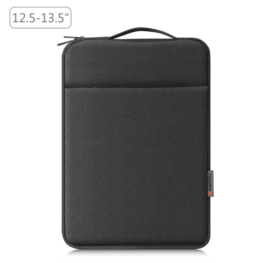 HAWEEL Laptop Sleeve Case Zipper Briefcase Bag with Handle for 12.5-13.5 inch Laptop (Black) - 12.1 inch by HAWEEL | Online Shopping UK | buy2fix