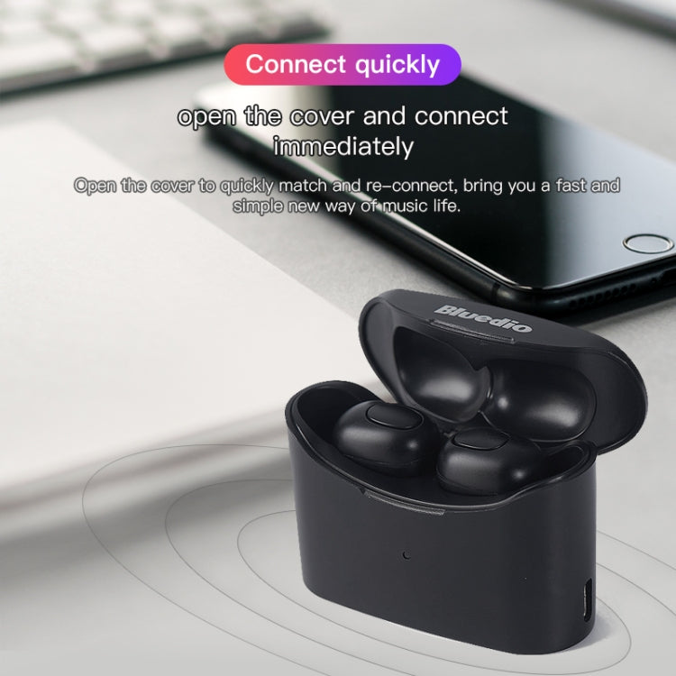 Bluedio TWS T-elf Bluetooth Version 5.0 In-Ear Bluetooth Headset with Headphone Charging Cabin(Yellow) - TWS Earphone by Bluedio | Online Shopping UK | buy2fix