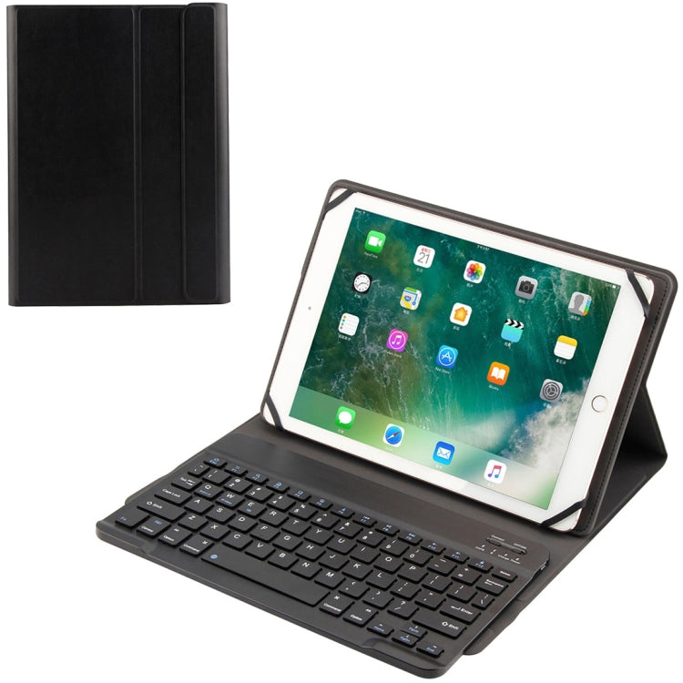 TY-1031 Universal Bluetooth 3.0 ABS Brushed Texture Keyboard + Leather Tablet Case for iOS, Windows, Android Tablet PC Between 9-10.5 inch(Black) - For iPad Pro by buy2fix | Online Shopping UK | buy2fix