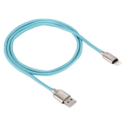 1m Woven 108 Copper Cores 8 Pin to USB Data Sync Charging Cable for iPhone, iPad(Blue) - Normal Style Cable by buy2fix | Online Shopping UK | buy2fix