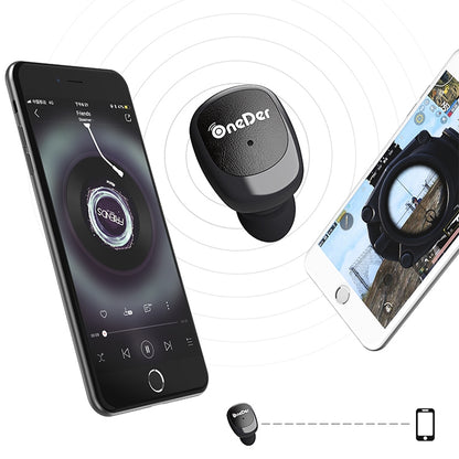 Oneder W11 True TWS Wireless Bluetooth Earphones Earbuds Stereo Headset(Black) - TWS Earphone by OneDer | Online Shopping UK | buy2fix