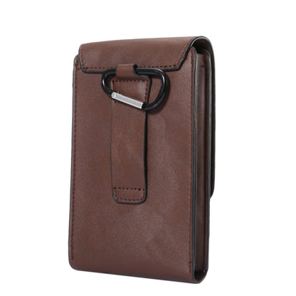 6.3 inch and Below Universal Crazy Horse Texture 3 Pouches Vertical Flip Leather Case with Belt Hole & Climbing Buckle for Galaxy Note 8, Sony, Huawei, Meizu, Lenovo, ASUS, Cubot, Oneplus, Oukitel, Xiaomi, DOOGEE, Vkworld, and other Smartphones(Brown) - More iPhone Cases by buy2fix | Online Shopping UK | buy2fix