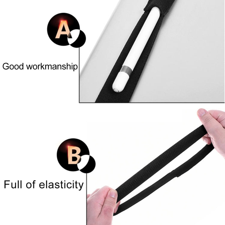 For Apple Pencil / iPad 12.9 inch General High Elastic Band Apple Pencil Band Protective Bag(Black) - Pencil Accessories by buy2fix | Online Shopping UK | buy2fix