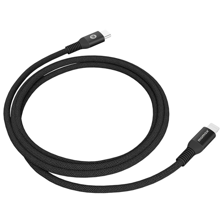 MOMAX DL51D Type-C / USB-C to 8 Pin PD Braided Fast Charging Cable, Length: 1.2m (Black) - Normal Style Cable by MOMAX | Online Shopping UK | buy2fix