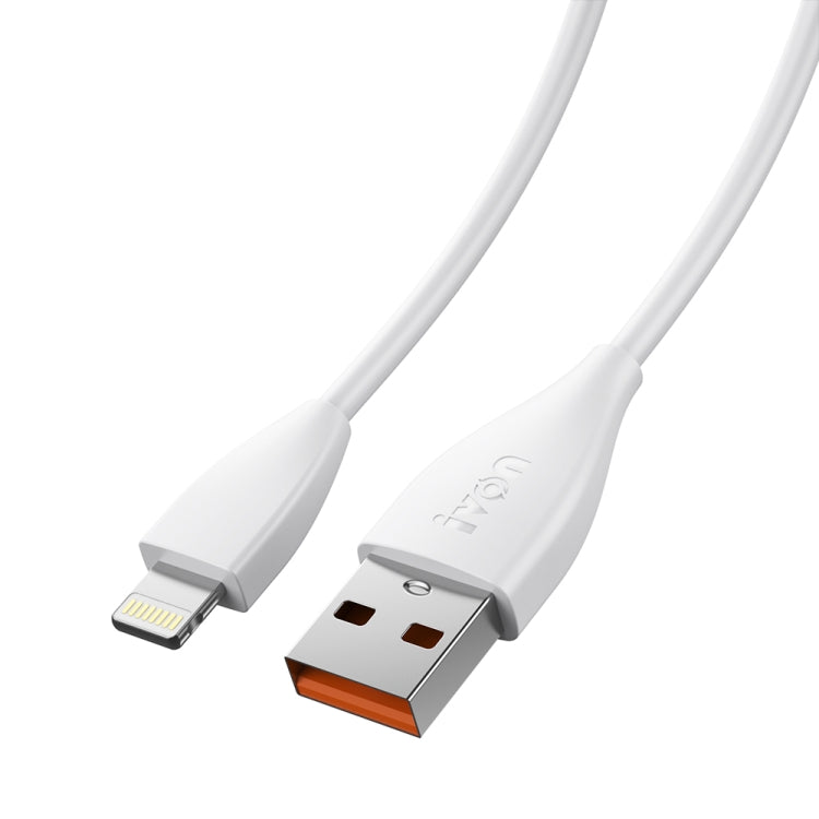 IVON CA87 USB to 8 Pin TPE Fast Charge Data Cable, Cable Length: 1m(White) - Normal Style Cable by IVON | Online Shopping UK | buy2fix