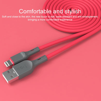 IVON CA78 2.4A 8 Pin Fast Charging Data Cable, Length: 1m (Black) - Normal Style Cable by IVON | Online Shopping UK | buy2fix