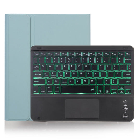 X-11BCS Skin Plain Texture Detachable Bluetooth Keyboard Tablet Case for iPad Pro 11 inch 2020 / 2018, with Touchpad & Pen Slot & Backlight (Green) - For iPad Pro by buy2fix | Online Shopping UK | buy2fix
