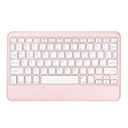 Z102B Pen Slot Bluetooth Keyboard Leather Tablet Case For iPad 10.2 2021/2020/2019 (Pink) - For iPad Pro by buy2fix | Online Shopping UK | buy2fix