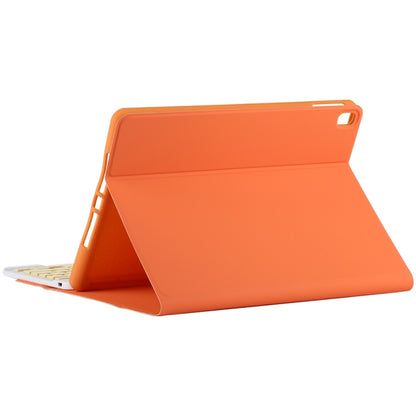 TG11B Detachable Bluetooth Yellow Keyboard + Microfiber Leather Tablet Case for iPad Pro 11 inch (2020), with Pen Slot & Holder (Orange) - For iPad Pro by buy2fix | Online Shopping UK | buy2fix