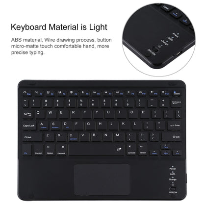 TG-102BC Detachable Bluetooth Black Keyboard + Microfiber Leather Tablet Case for iPad 10.2 inch / iPad Air (2019), with Touch Pad & Pen Slot & Holder(Black) - For iPad Air by buy2fix | Online Shopping UK | buy2fix