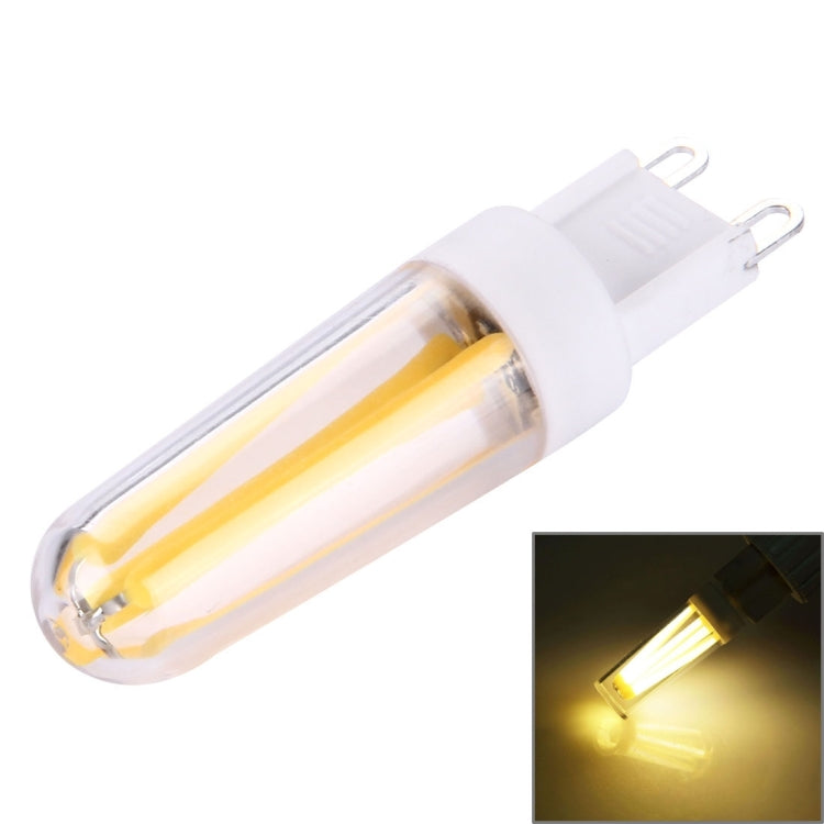 4W Filament Light Bulb, G9 PC Material Dimmable 4 LED, AC 220-240V(Warm White) - LED Blubs & Tubes by buy2fix | Online Shopping UK | buy2fix