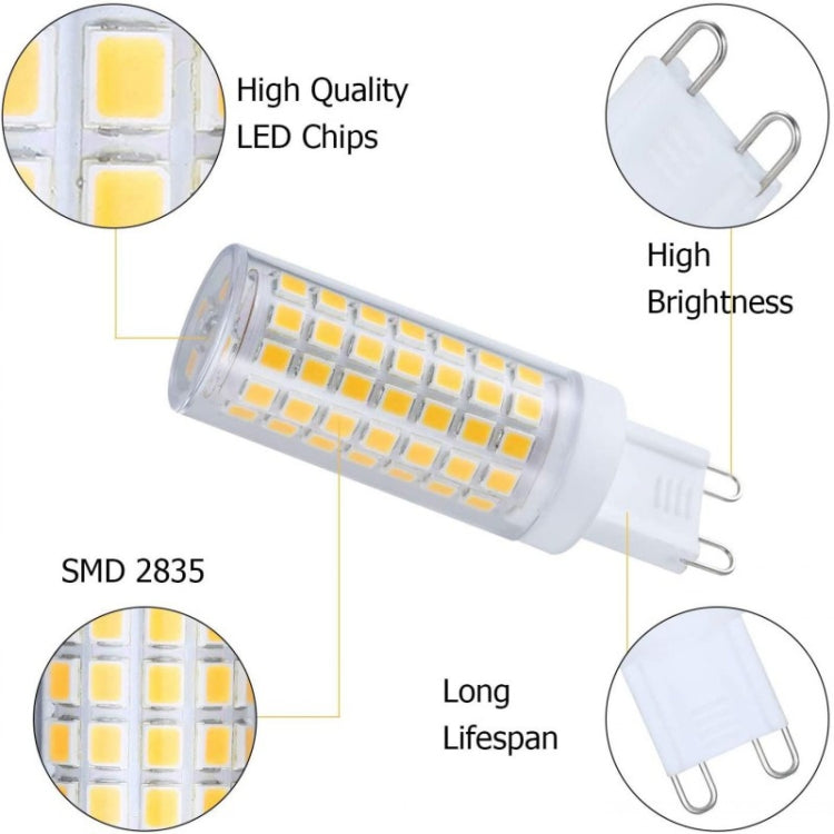 G9 102 LEDs SMD 2835 2800-3200K LED Corn Light, AC 110V(Warm White) - LED Blubs & Tubes by buy2fix | Online Shopping UK | buy2fix