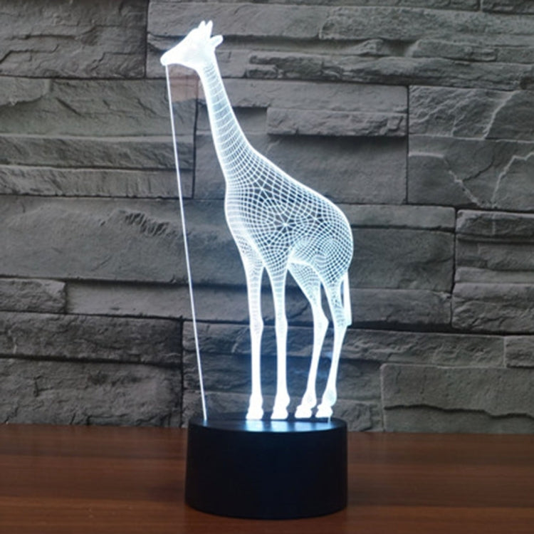 Giraffe Style 3D Touch Switch Control LED Light , 7 Color Discoloration Creative Visual Stereo Lamp Desk Lamp Night Light - Novelty Lighting by buy2fix | Online Shopping UK | buy2fix
