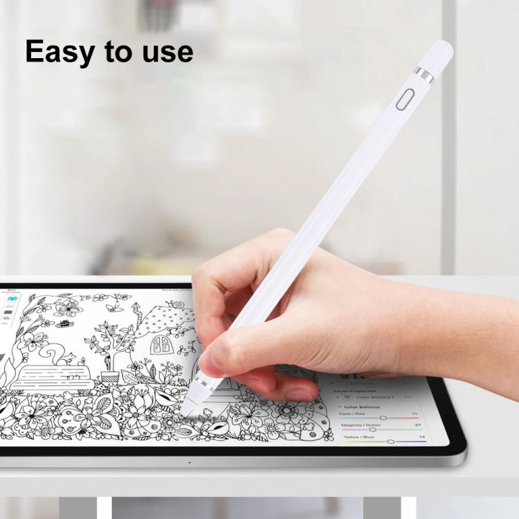 Universal Active Capacitive Stylus Pen(White) - Stylus Pen by buy2fix | Online Shopping UK | buy2fix