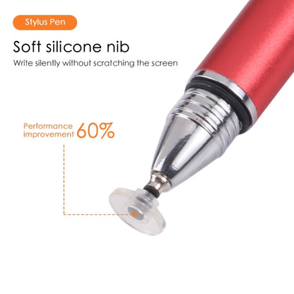 Universal Silicone Disc Nib Capacitive Stylus Pen (Red) - Stylus Pen by buy2fix | Online Shopping UK | buy2fix